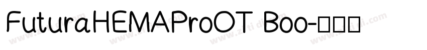 FuturaHEMAProOT Boo字体转换